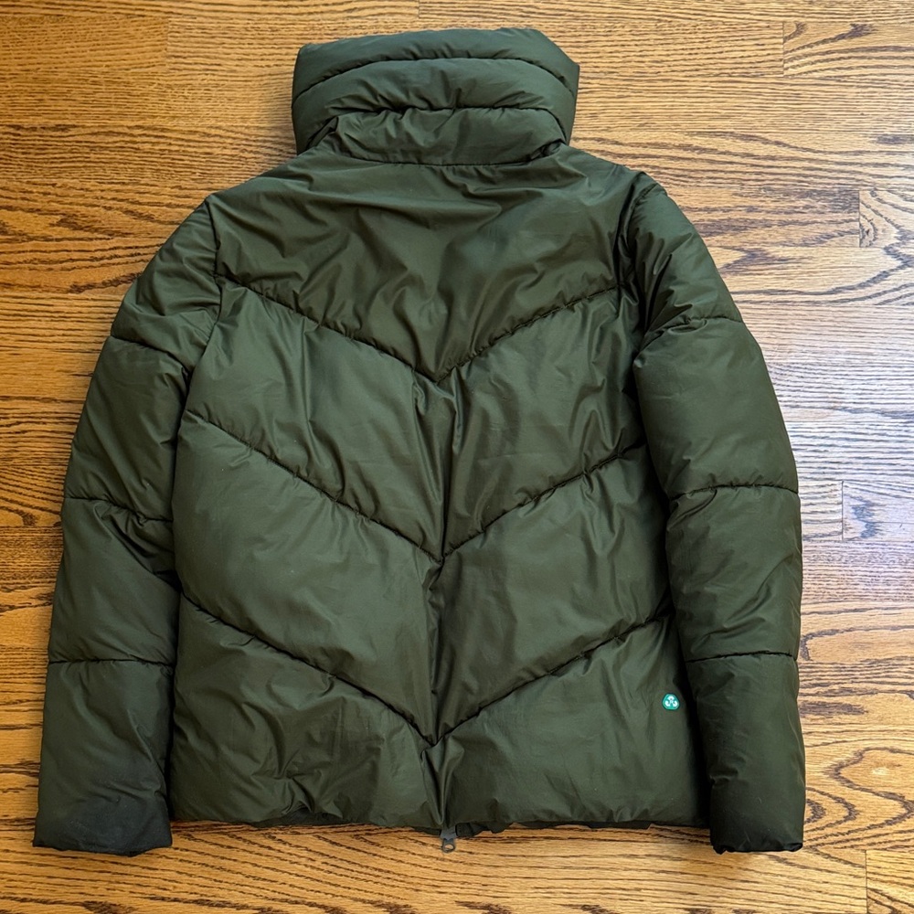 SAVE THE DUCK Women's Olive Green Down Jacket - Picture 5 of 8